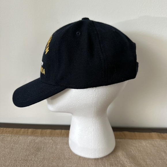 USS Wisconsin Hat Cap Strap Back Embroidered Ship Norfolk Virginia Mens Navy Mil - Picture 2 of 8